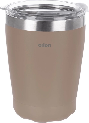 Orion mug de voyage isotherme en inox avec couvercle 0,41 l brun