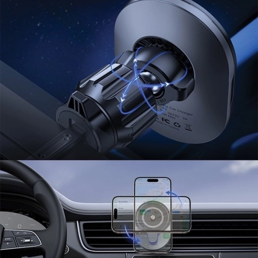 Snodo a 360° e clip robusto