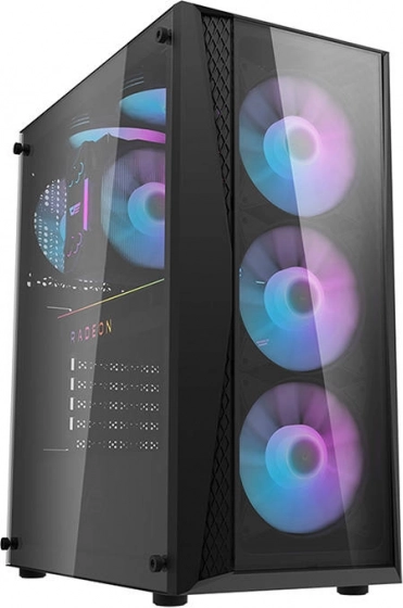 Case per computer Darkflash DK352 Plus con 4 ventole (nero)