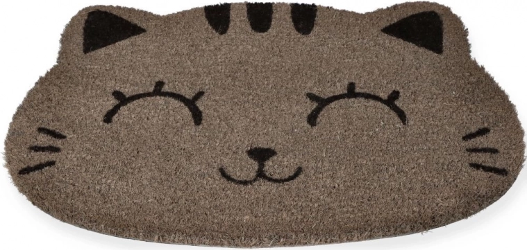 Entrance Doormat Grey Cat