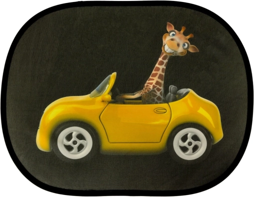Static car window sun shade – Giraffe