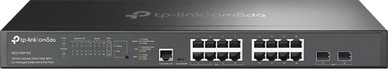 Przełącznik 16× 2,5G PoE+ z 2× SFP+ 10G