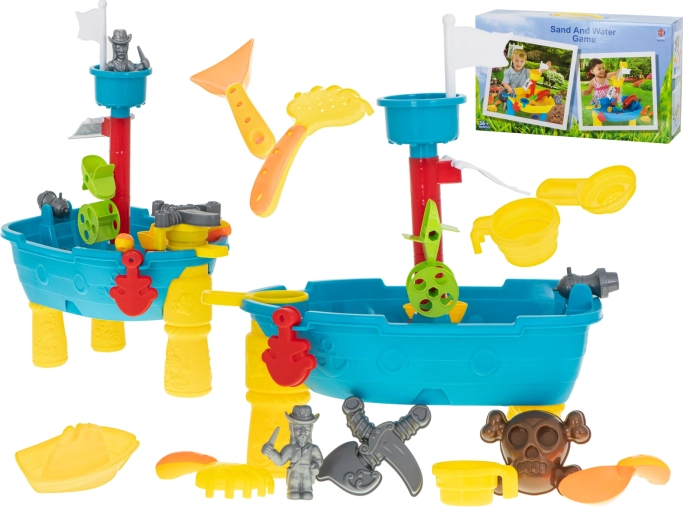Pirate Ship Play Table with Sandbox