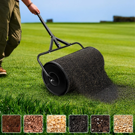 Even spreading of compost and soil