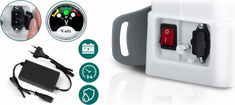 Batteria potente 12 V / 8 Ah con indicatore