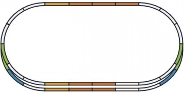 PIKO Track Set E for Parallel H0 Line
