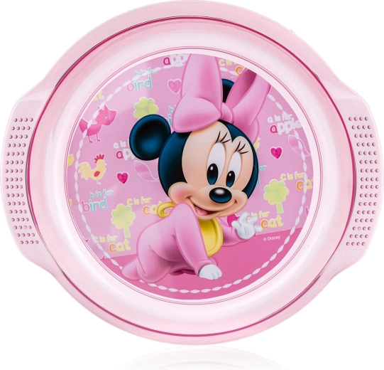 Børneflad tallerken Minnie 17 cm plast