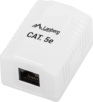 Presa a muro Lanberg RJ45 Cat 5E bianca
