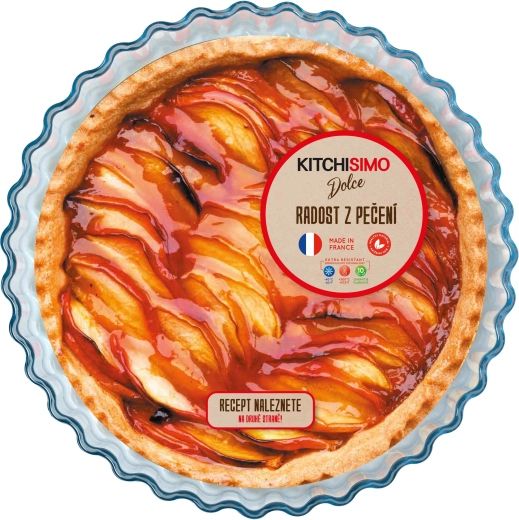 Glazen taartvorm Kitchisimo Dolce 27 cm van borosilicaatglas