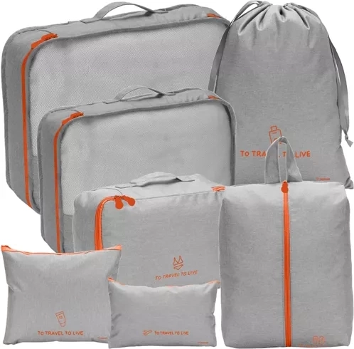 Travel Suitcase Organizer - Set of 7 pcs Trizand