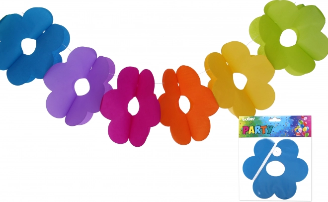 Paper garland with flowers