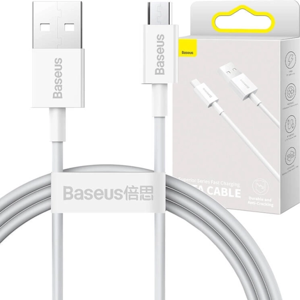 Charging Data Cable Baseus Superior Series USB to micro USB, 2A, 1m