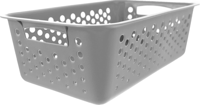 Panier de rangement UH Art gris 25 × 16 × 8 cm