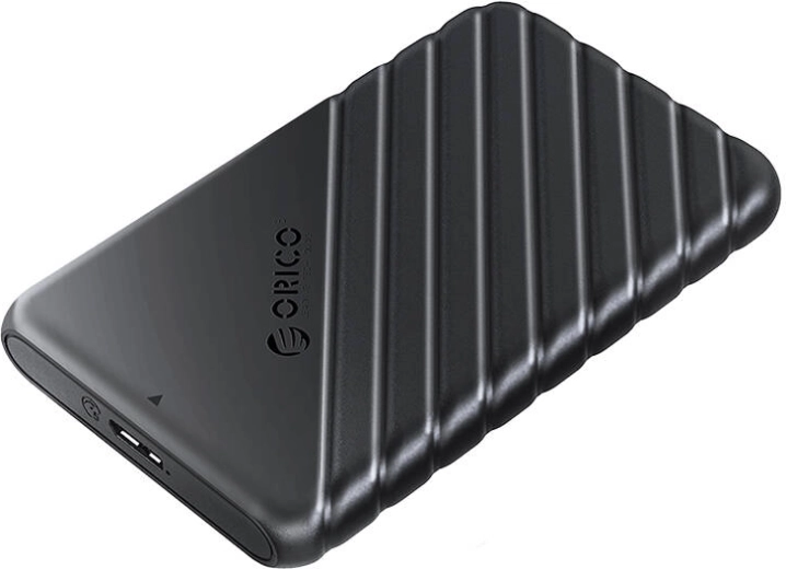 Orico 25PW1 box esterno per HDD/SSD da 2,5", USB 3.0 5 Gb/s, USB‑A a Micro‑B, nero