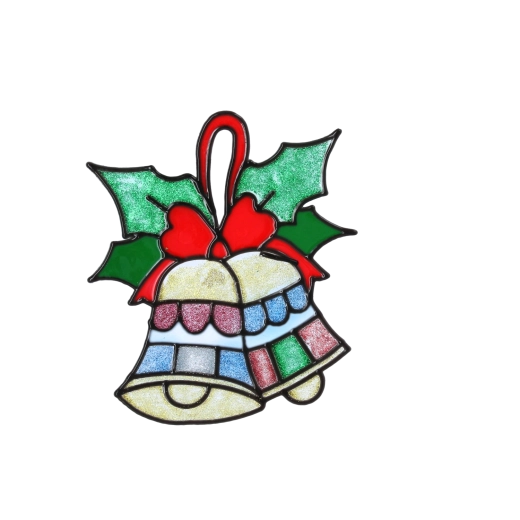 Classic Christmas bells with a bow