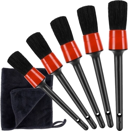 Set of Detailing Brushes and Cloth Xtrobb