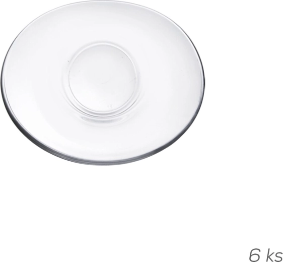 Piattino in vetro Asena 11,5 × 10 cm (6 pz)