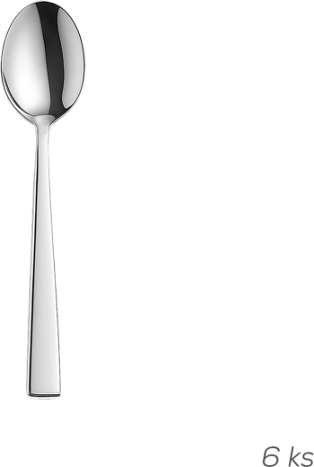 Cuillères à café en acier inoxydable Plain – 6 pièces