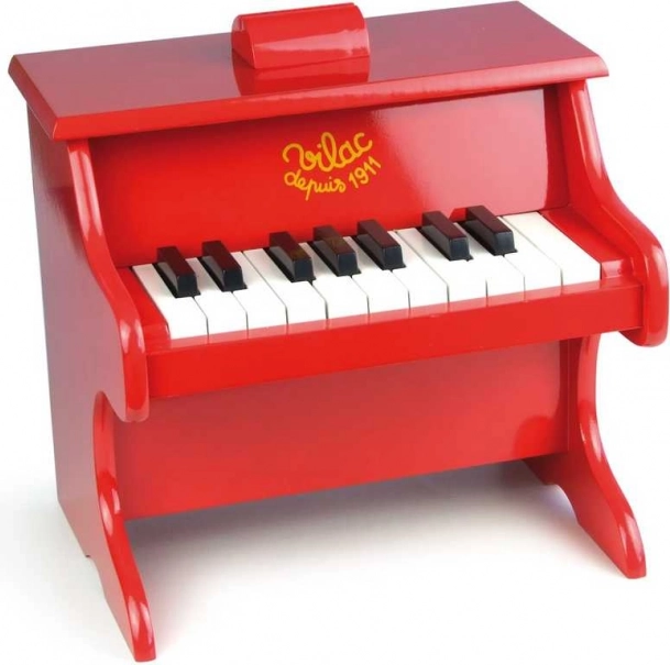 Vilac red wooden children's piano