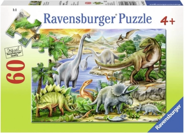 ravensburger puzzle vita preistorica 60 pezzi