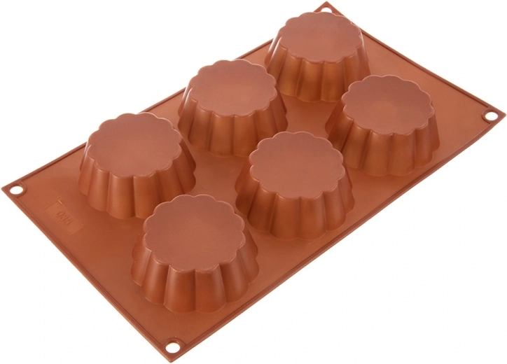 6 flower shapes for uniform portions