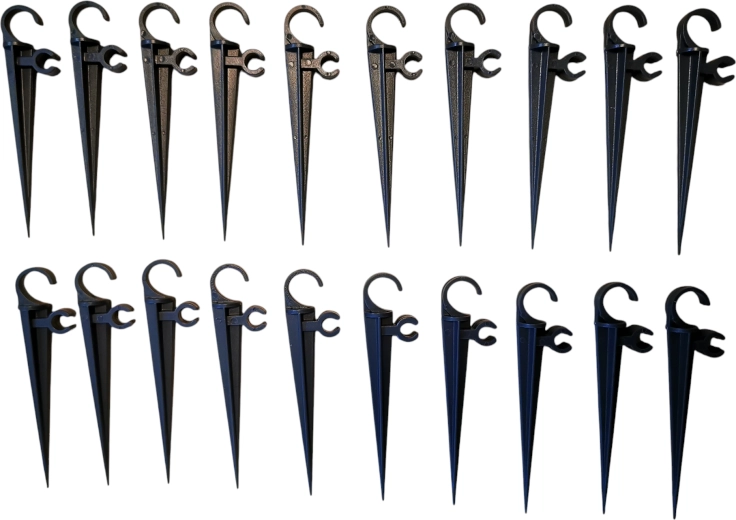 Fissaggio stabile dei tubi con picchetti