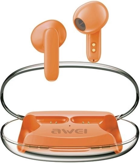 AWEI T85 Wireless Earbuds Bluetooth 5.3 with ENC TWS (Orange)