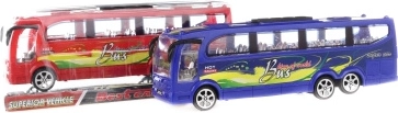 Plastic friction-powered bus