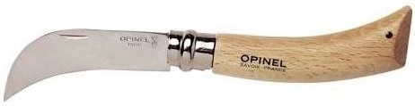 Opinel No. 08 VRI folding garden pruning knife 8 cm, beechwood handle
