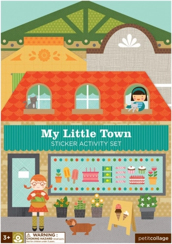 Petit Collage Reusable Stickers – My Little Town Scene