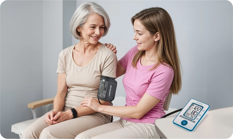 Geheugen voor 120 metingen en indeling in 4 groepen