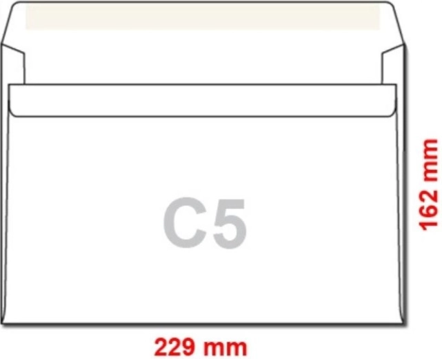 Self-adhesive postal envelopes C5 50 pcs