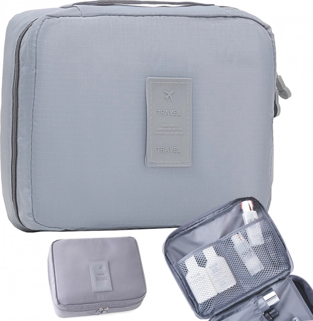 Travel Cosmetic Organizer in Gray