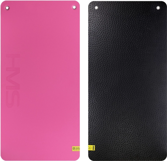 Tappetino fitness da studio con occhielli HMS Premium rosa