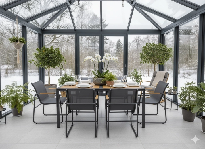 Acier résistant avec revêtement poudre anthracite