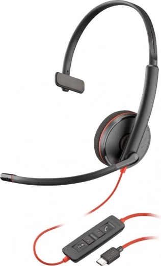 Slušalke Poly Blackwire 3210 Mono USB-C/A