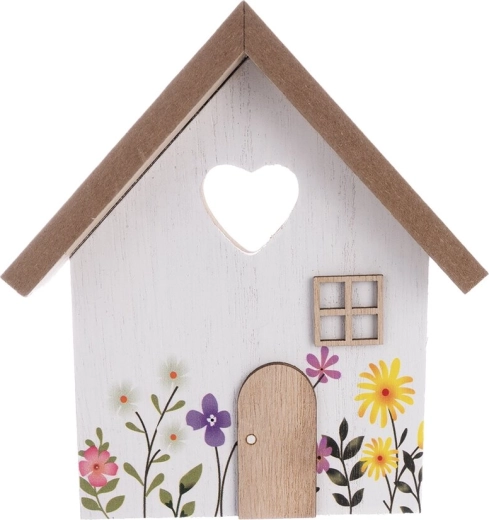 Dekorationshus i træ Louka 14 × 3 × 15 cm