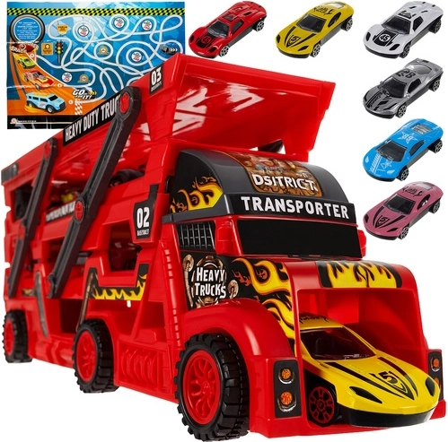Camion TIR con lanciatore e 6 automobiline