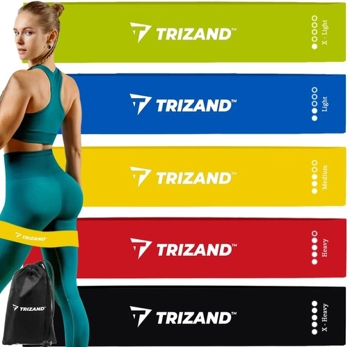 Set of Exercise Bands - 5 pcs Trizand