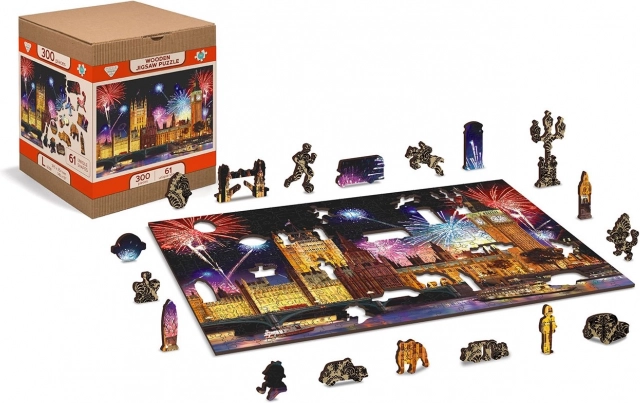 Puzzle in legno Londra notturna 75 pezzi