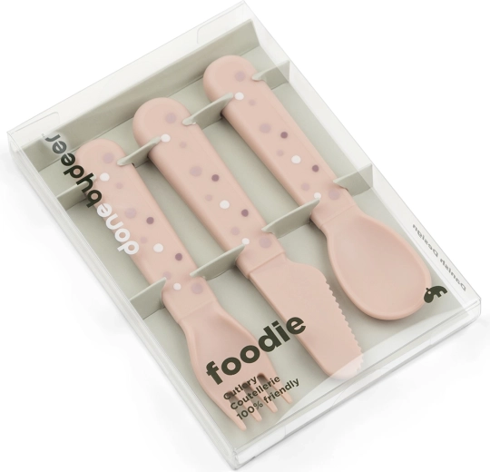 Done by Deer bestekset Foodie Happy dots roze