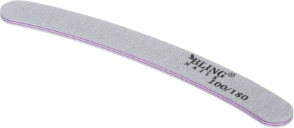 Double-sided nail file grey BLING 100/180, type 7