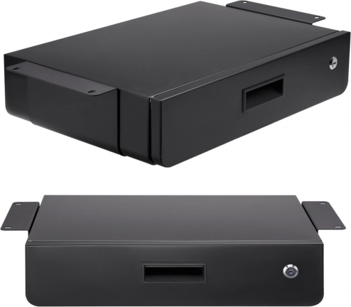 Cassetto sottoscrivania con serratura MACLEAN MC-461, organizer, 5 kg, nero