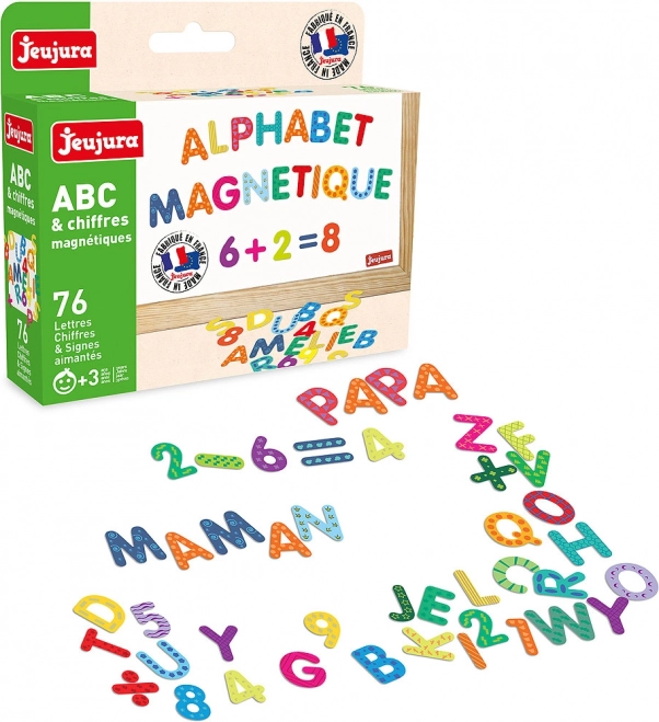 Jeujura Magnetic Letters and Numbers – 76 pcs