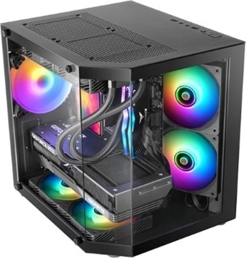 Case per PC gaming Mars Gaming MC-3TLITE Black mATX