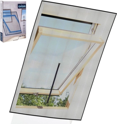 Black skylight window insect screen 140 × 120 cm