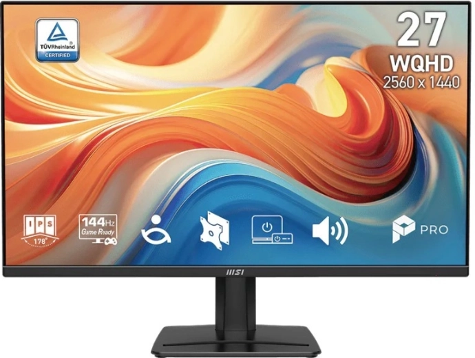 Monitor nero MSI Pro MP275Q E14 27" WQHD 144 Hz