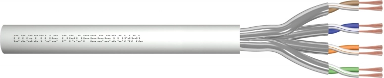 Cavo patch cat. 6A U/FTP, AWG 27/7, LS0H, 100 m, grigio