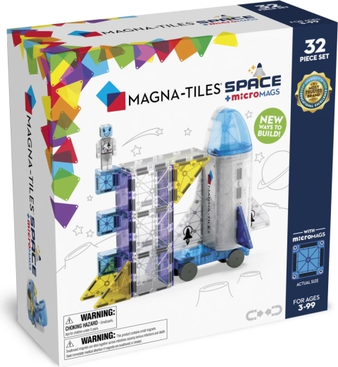 MAGNA-TILES Magnetic Building Set Space (32 pieces)