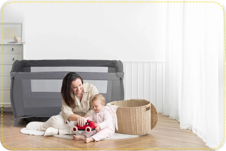 Zračne mrežaste stranice in stalni pregled nad otrokom